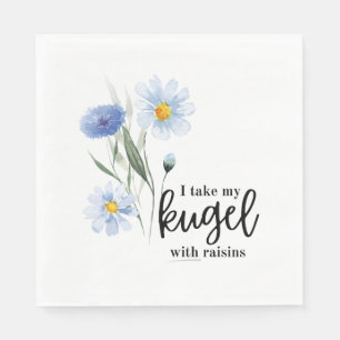 Ich nehme meinen Kugel mit Raisins Serviette