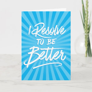 Ich nehme mir vor, besser zu sein karte