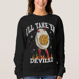 Ich nehme sie als geweihte Ei-Kostüm-Knöchel Sweatshirt
