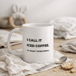 "Ich nenne es Eiskaffee." Lustiger Mamma-Becher Kaffeetasse