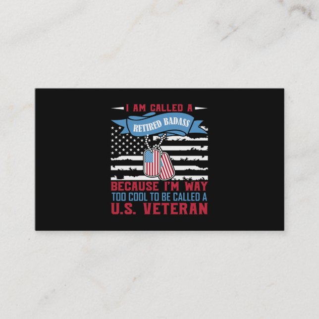 Ich nenne mich "Rüde Badass" Visitenkarte (Vorderseite)