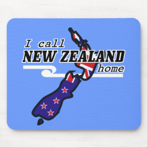 Ich nenne Neuseeland Heimat Mauspad