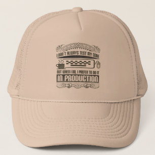Ich nicht immer prüfe meinen Code Truckerkappe