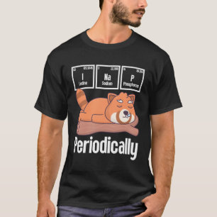 Ich Nickerchen regelmäßig Science Red Panda Lazy J T-Shirt