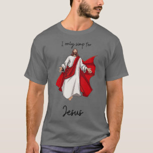 Ich nur Simp für Jesus lustigen Obi Van Kenobi Sti T-Shirt