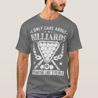 Ich nur ungefähr 8 Ball Pool Cue Billard T-Shirt