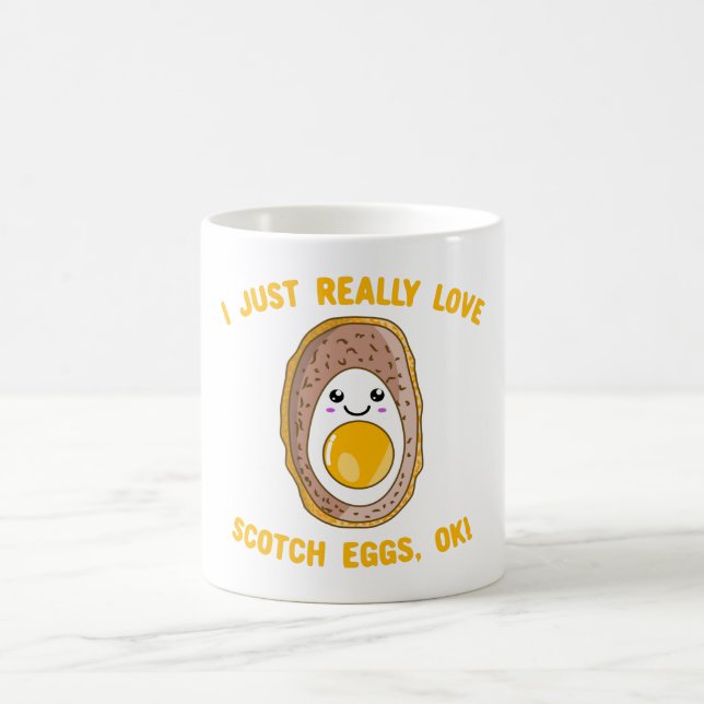 Ich nur wirklich Liebe Scotch Eggs, Ok! Kawaii-Sch Kaffeetasse (Mittel)
