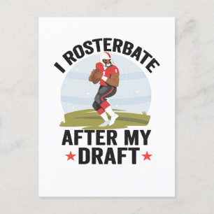 Ich onaniere nach meiner Draft Lustige Fantasy Foo Postkarte