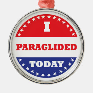 Ich paragliere heute ornament aus metall