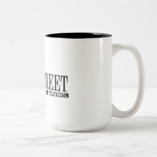 Ich passte auf, Wallstreet auf Fernsehen zu Zweifarbige Tasse