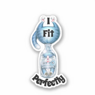 Ich passte perfekt in meinen Schnitt Aufkleber