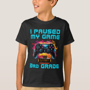 Ich pausierte mein Spiel 3. Klasse Videospieler Ck T-Shirt