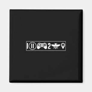 Ich pausierte mein Spiel, um hier zu sein, lustige Magnet