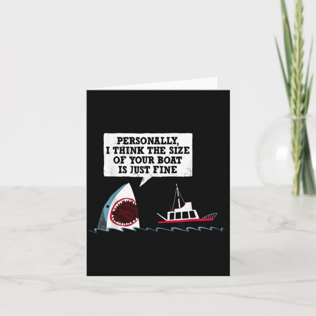 Ich persönlich denke, die Größe Ihres Bootes ist n Karte (Vorderseite)