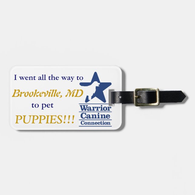 Ich Pet Welpen!  Gepäckanhänger (Vorderseite horizontal)