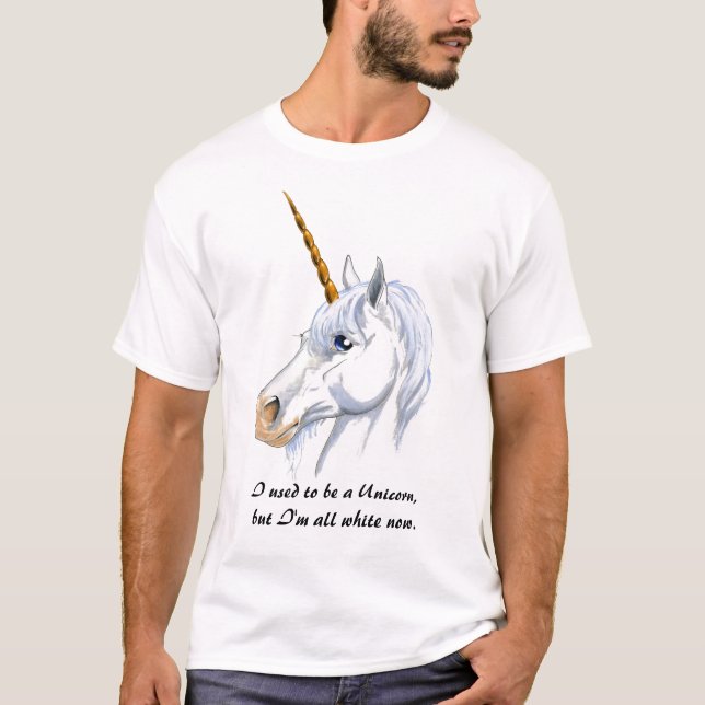 Ich pflegte, um ein Einhorn zu sein T-Shirt (Vorderseite)