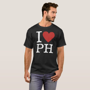 Ich ❤️ PH Philippinen Custom Men T-Shirt