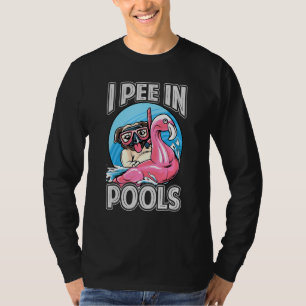 Ich pinkle in Pools Hund Schwimmbad Witze 1 T-Shirt
