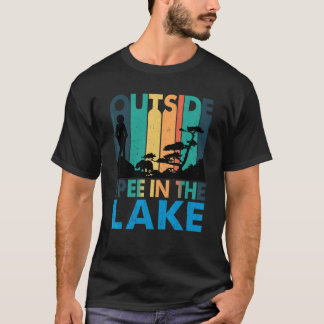 Ich pisse im Lake Summer I piss Outside Campi T-Shirt