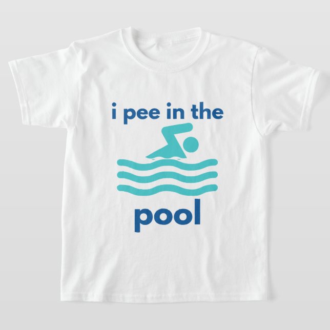Ich pisse im Schwimmbecken und schwimmt zum Schwim T-Shirt (Ablage )