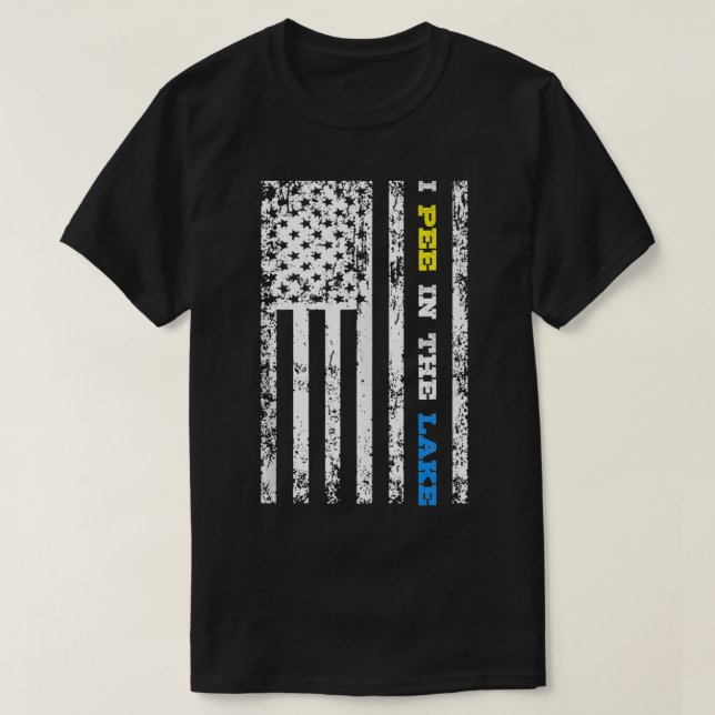 Ich pisse im See  T-Shirt (Design vorne)
