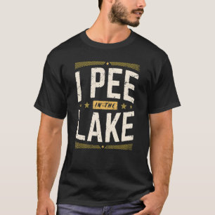 Ich pisse im Sommer Natur Retro-See Vintag T-Shirt