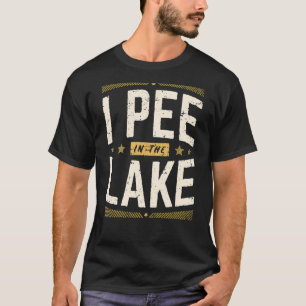 Ich pisse im Sommer Natur Retro-See Vintag T-Shirt