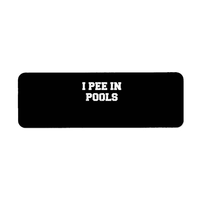 Ich pisse in den Pools sonnig schwimmen sarkastisc (Vorne)