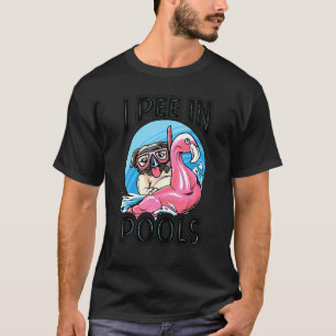 Ich pisse in Pools Dog Schwimmbad Witze T-Shirt