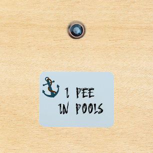 Ich pisse in Pools Stateroom Funny Cabin Door Magnet