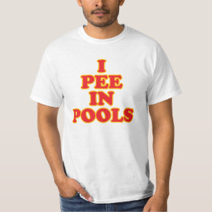 Ich pisse in Schwimmbecken lustige Sommerferien T-Shirt