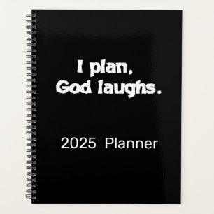 Ich plane Gott lachen Notebook-Zeitschrift Planer