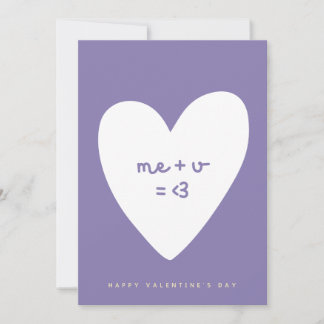 ich plus du ergibt liebe Valentinstagskarte Feiertagskarte