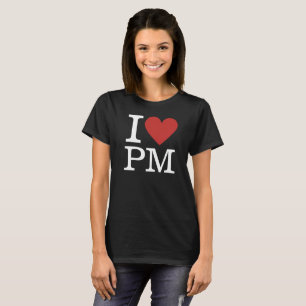 Ich ❤️ PM Projektmanagement für Mitarbeiterinnen T-Shirt
