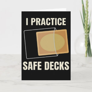 Ich praktiziere sichere Decks Zimmermann Bauarbeit Karte