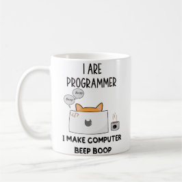 Ich programmiere Cat Beep Boop Katzenprogrammierer Kaffeetasse
