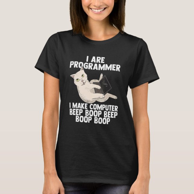 Ich programmiere Computer-Programmierer T-Shirt (Vorderseite)