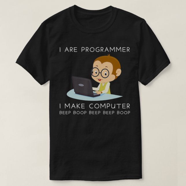 Ich programmiere Computerwissenschaften T-Shirt (Design vorne)