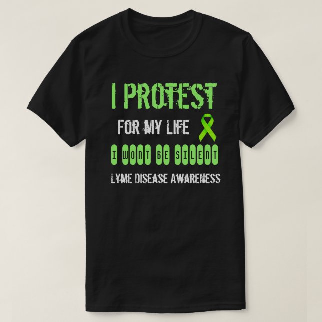 Ich protestiere für mein Shirt zur Bewusstseinsbil (Design vorne)