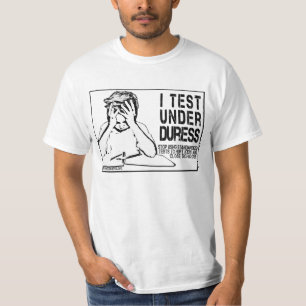 Ich prüfe unter Zwang: nein zu standardisierter T-Shirt