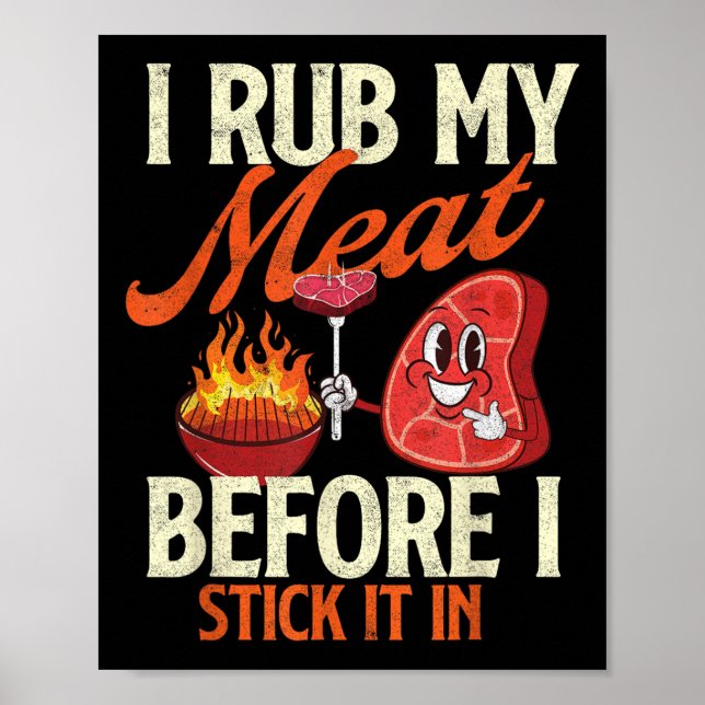 Ich raube mein Fleisch, bevor ich es anklebe - Pit Poster (Vorne)