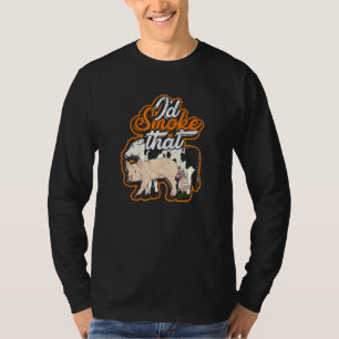 Ich rauche das - Texas Kuh Huhn und Schwein T-Shirt