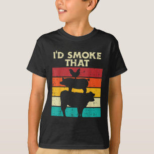 Ich rauche, dass Hühnerfleisch Rind Fleisch rauche T-Shirt