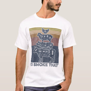 Ich rauche, dass Schweinefleisch-Hühnerfleisch-Häh T-Shirt