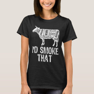 Ich rauche die Kuh-Grillen und rauche Grillgrill. T-Shirt