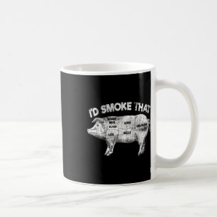 Ich rauche diese lustige Grillen Smoker Vintages S Kaffeetasse