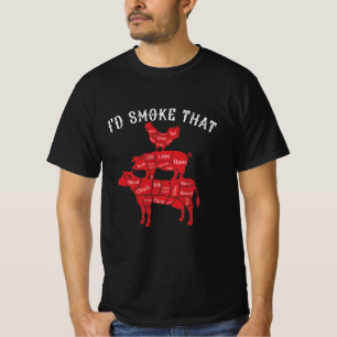 Ich rauche dieses Grillgeschenk für GRILLEN rauche T-Shirt