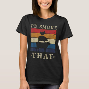 Ich rauche dieses lustige Hemd Retro Grillen Pitma T-Shirt