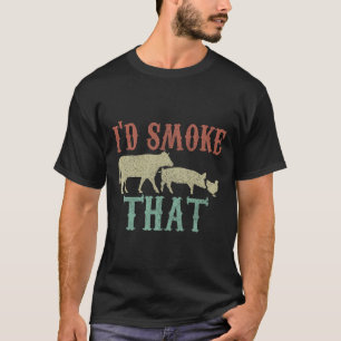 Ich rauche dieses Shirt - Vintage, lustige Grillen
