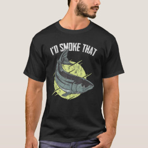 Ich räuchere diesen Lachs Grill Barbeque Fisch T-Shirt